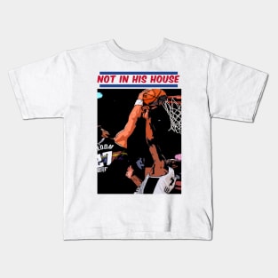 Kawhi Middle Finger Block Kids T-Shirt